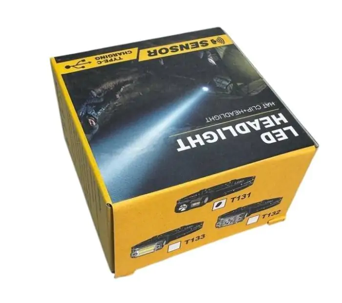 Купить оптом Светодиодный налобный фонарь T131 (Sensor+COB) в Украине 