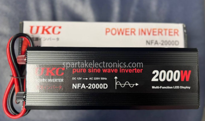 Купить оптом Преобразователь инвертор 12V/220V UKC 2000W (pure sine)