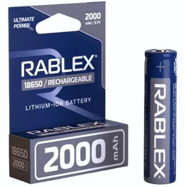 Купить оптом Аккумулятор Rablex Li-Ion 18650 (без защиты) 2000mAh в Украине 