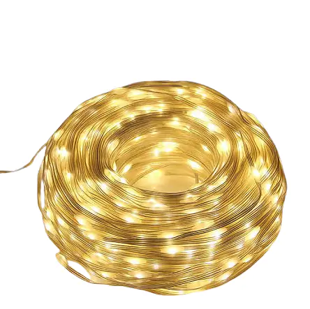 Купити оптом Купити Гірлянда роса (від USB) жовтий колір 40 метрів 400 LED WW-988/0687 оптом - ціна 221 грн в Україні 