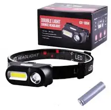 Купить оптом Светодиодный налобный фонарь KX-1804 (RED+COB) в Украине 
