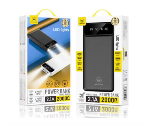 Купити оптом Купити Повербанк 20000mAh MAXCELL PJ0086A (2.1A) оптом - ціна 830 грн в Україні 