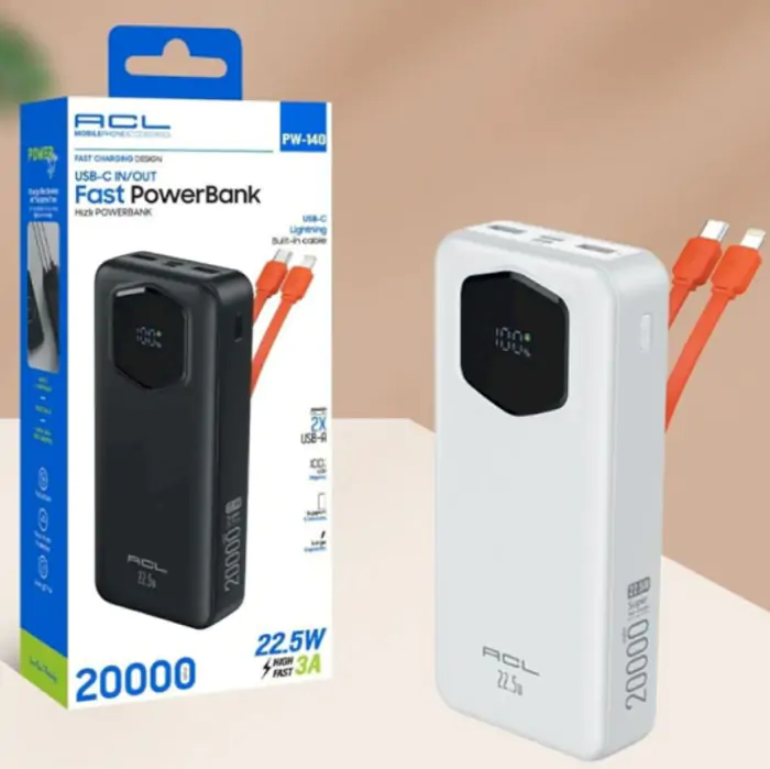 Купити оптом Купити Повербанк 20000mAh ACL PW-140 (22.5W) оптом - ціна 918 грн в Україні 