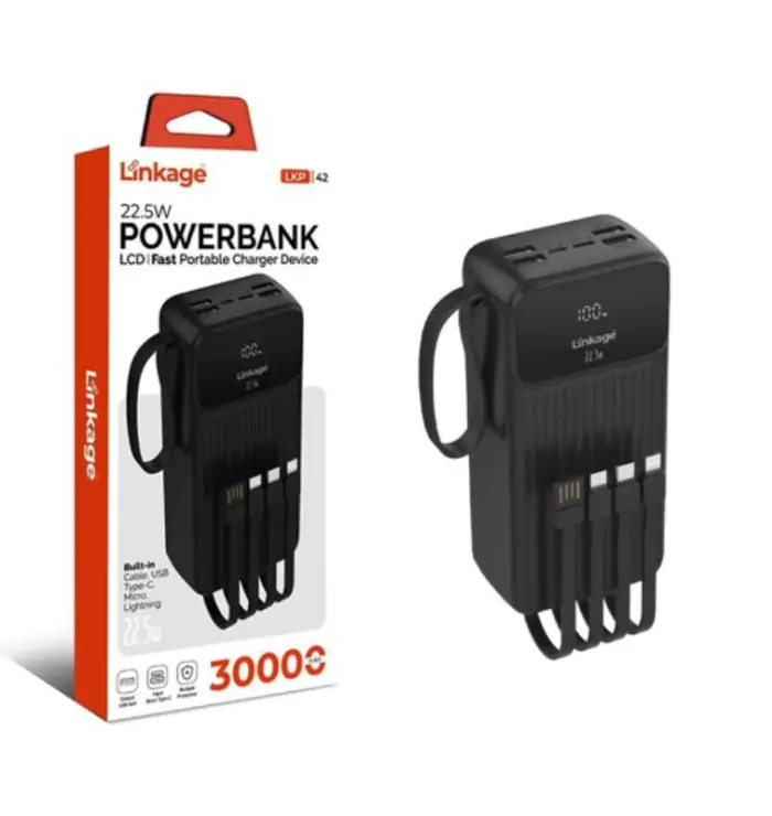 Купити оптом Купити Повербанк 30000mAh LINKAGE LKP-42 (22.5W) оптом - ціна 1006 грн в Україні 