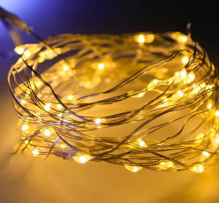 Купить оптом Гирлянда нитка (от сети) желтый цвет 20 метров 400LED LU-991/WW-0648 в Украине 