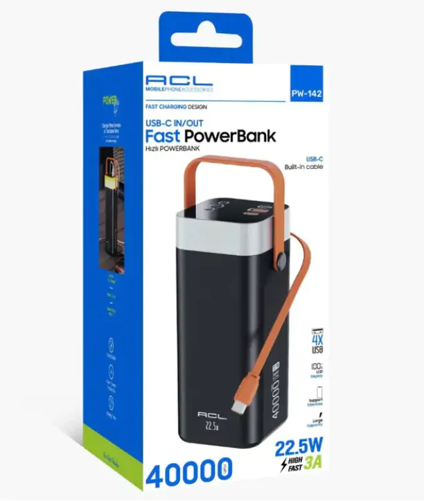 Купити оптом Купити Повербанк ACL 40000 mAh (PD 22.5W) PW-142 оптом - ціна 1536 грн в Україні 