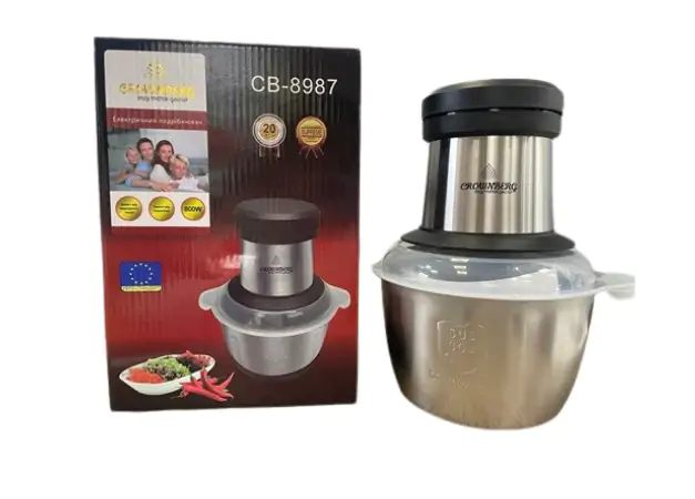 Купити оптом Купити Електро- подрібнювач Crownberg CB-8986 (метал) оптом - ціна 312 грн в Україні 