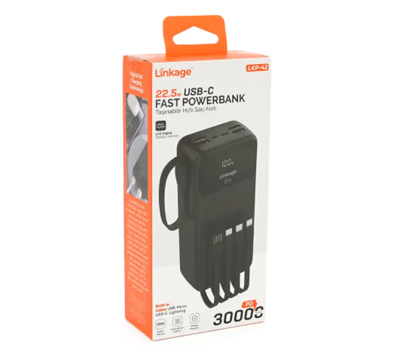 Купити оптом Купити Повербанк 30000mAh LINKAGE LKP-58 (22.5W) оптом - ціна 1050 грн в Україні 