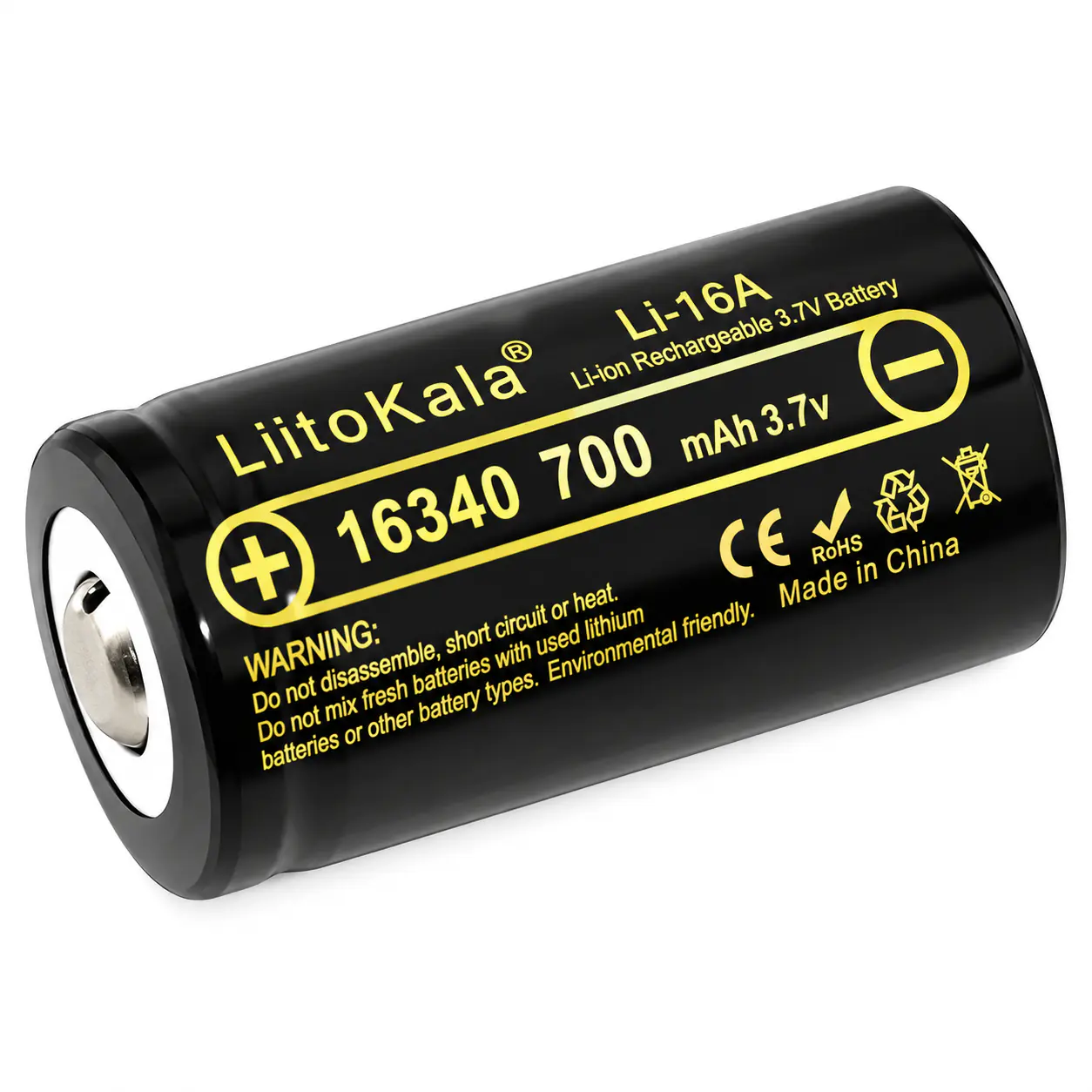 Купити оптом Купити Акумулятор 16340 LitoKala Lii-16A 700mAh (Original) оптом - ціна 106 грн в Україні , зображення 3