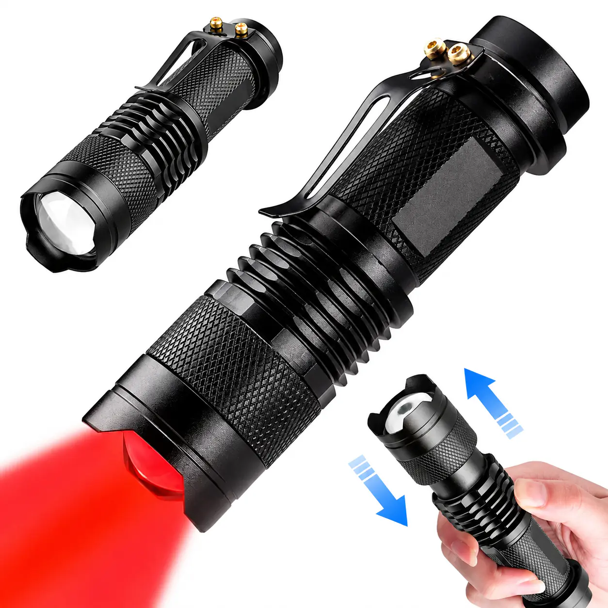 Купить оптом Фонарик ручной 1хАА/1x14500 K11-XPE-Red (один режим) в Украине , изображение 2