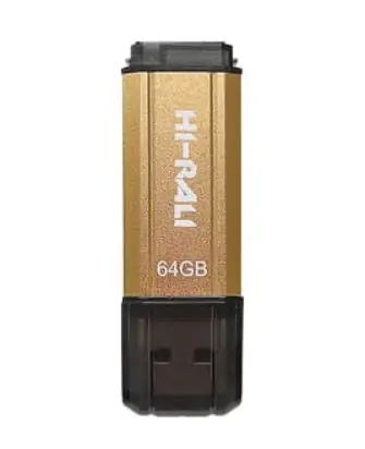 Купить оптом Флешка USB 64GB Hi-Rali Stark золото в Украине 