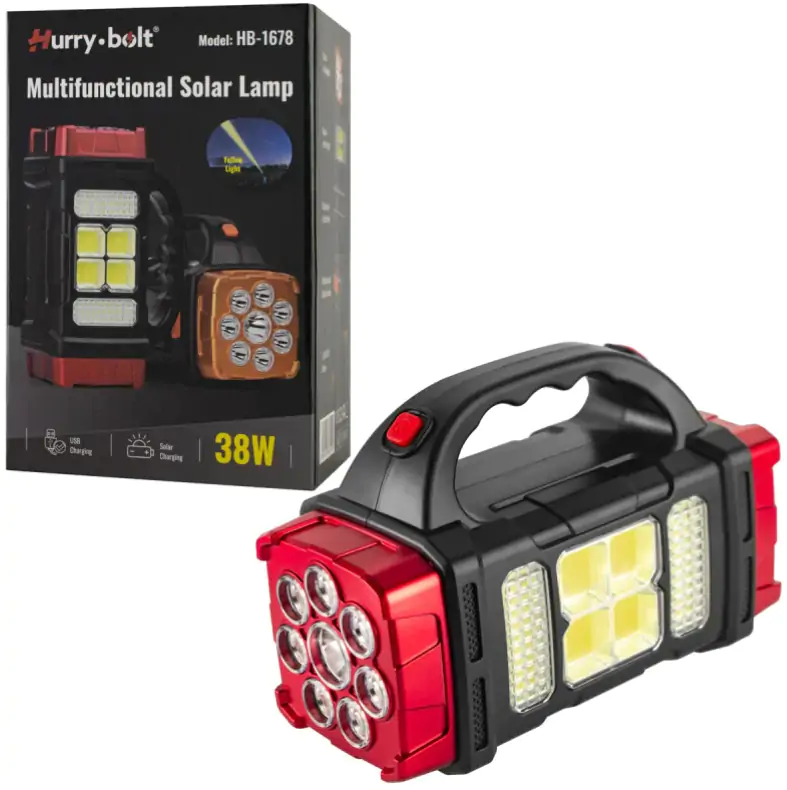 Купити оптом Купити Кемпінговий ліхтар HB-1678 (сонячна панель + повербанк) оптом - ціна 240 грн в Україні 