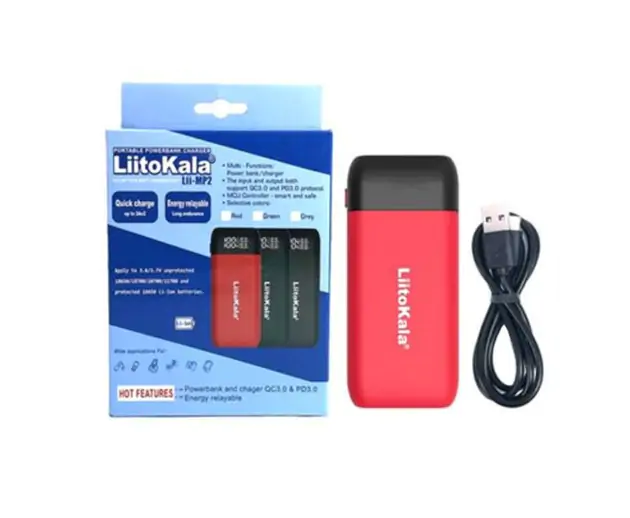 Купити оптом Купити Зарядний на 2 акумулятори LiitoKala Lii-MP2 (Powerbank) оптом - ціна 521 грн в Україні 