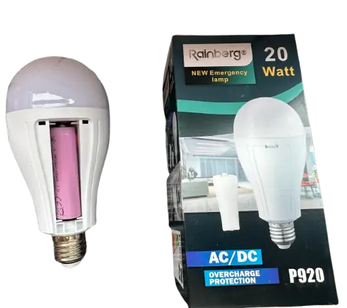 Купить оптом Лампа акб 2х18650 Rainberg P920 (цоколь E27) 20W в Украине 