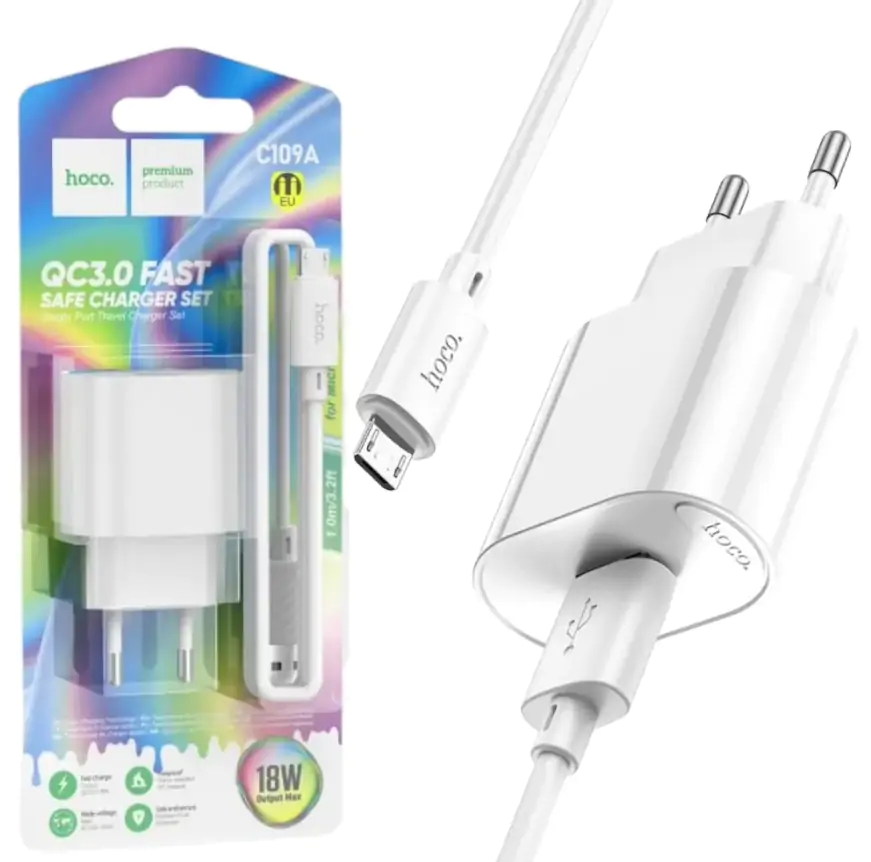 Купити оптом Купити Зарядне мережеве HOCO C109A (220V QC3.0) оптом - ціна 72 грн в Україні 
