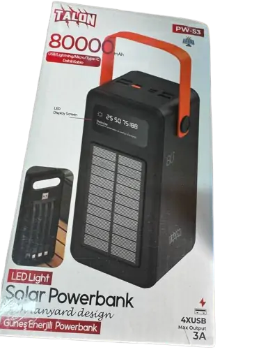 Купити оптом Купити Повербанк TALON 80000 mAh PW-53 (SOLAR) оптом - ціна 2417 грн в Україні 