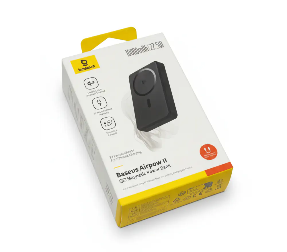 Купити оптом Купити Магнітний повербанк BASEUS 6000 mAh (MagSafe, 22.5W) Mini Air PPCXM06 (Original) оптом - ціна 562 грн в Україні 