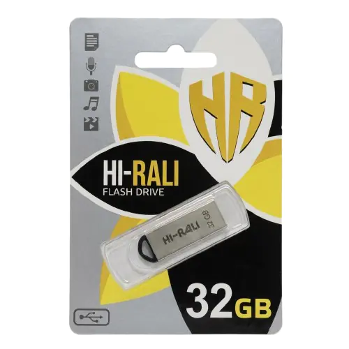 Купити оптом Купити Флешка USB 32GB Hi-Rali Fit срібло оптом - ціна 248 грн в Україні , зображення 2