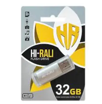 Купити оптом Купити Флешка USB 32GB Hi-Rali Fit срібло оптом - ціна 249 грн в Україні 