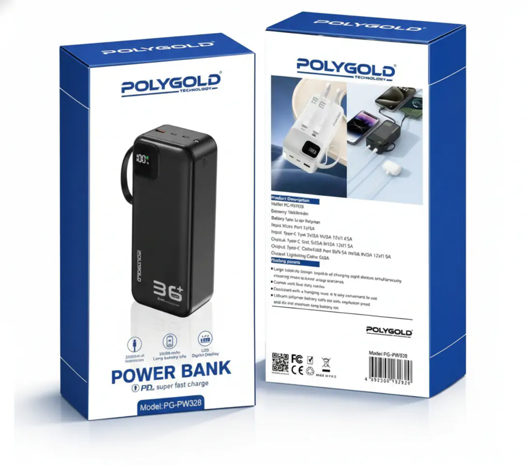Купить оптом Повербанк POLYGOLD 36000 mAh GP-PW328 (PD 22.5W) в Украине 
