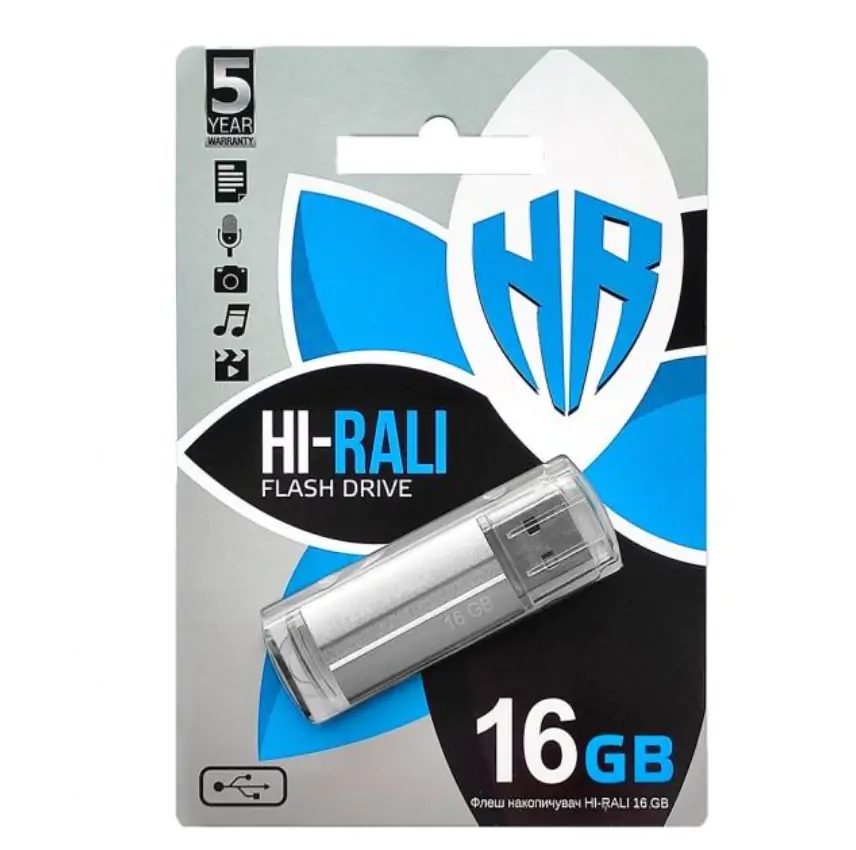 Купити оптом Купити Флешка 3.0 USB 16GB Hi-Rali Corsair срібло оптом - ціна 211 грн в Україні 