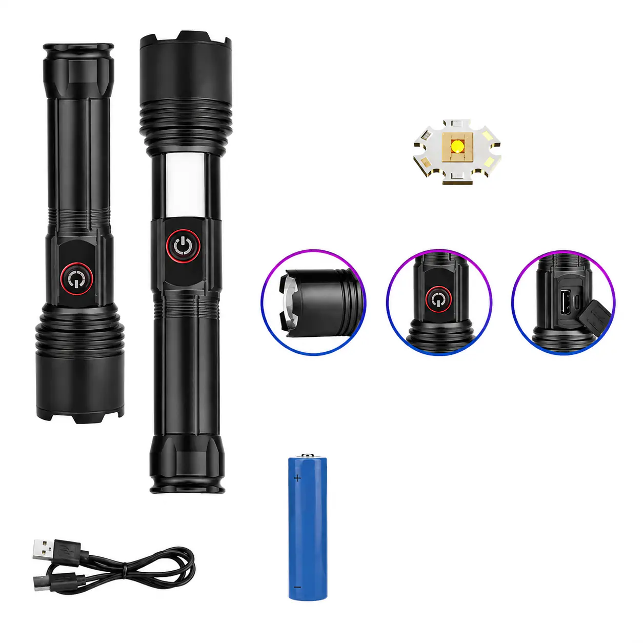 Купити оптом Купити Ручний ліхтарик (1 режим) BL-2207 (GT100) оптом - ціна 394 грн в Україні , зображення 3
