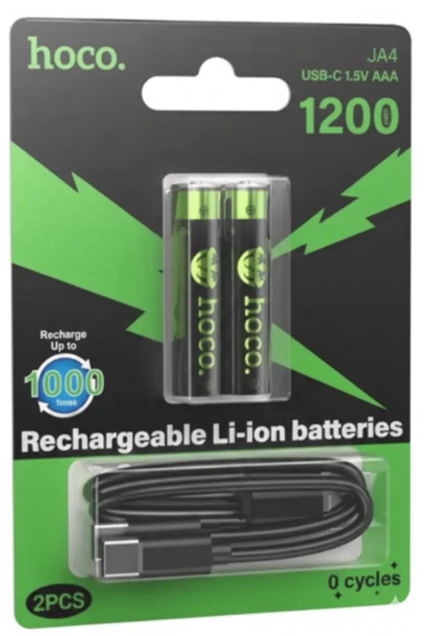 Купити оптом Купити Батарейки акумуляторні HOCO JA4 AAA 320mAh (ціна вказана за 2шт) оптом - ціна 214 грн в Україні 