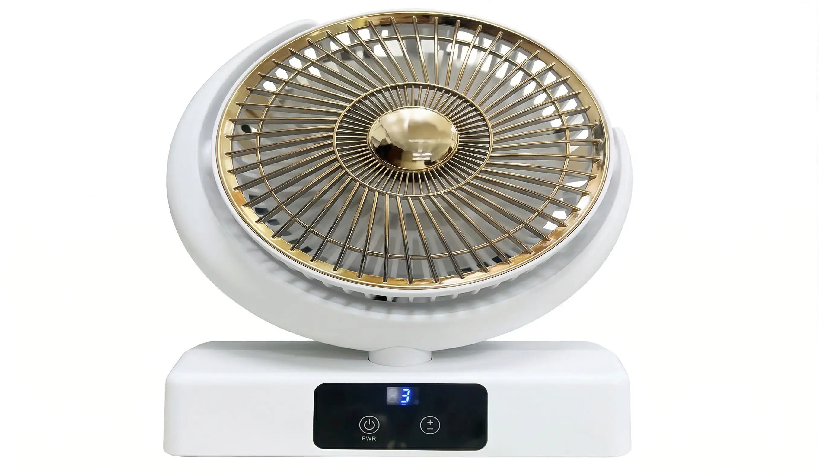 Купити оптом Купити Настільний вентилятор акумуляторний з підсвічуванням та Type-C FAN F23 оптом - ціна 290 грн в Україні 