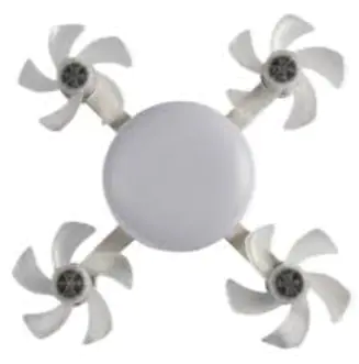 Купить оптом Лампа-вентилятор с цоколем LIGHTAT-4FD (4 выдвижных вентилятора) в Украине 