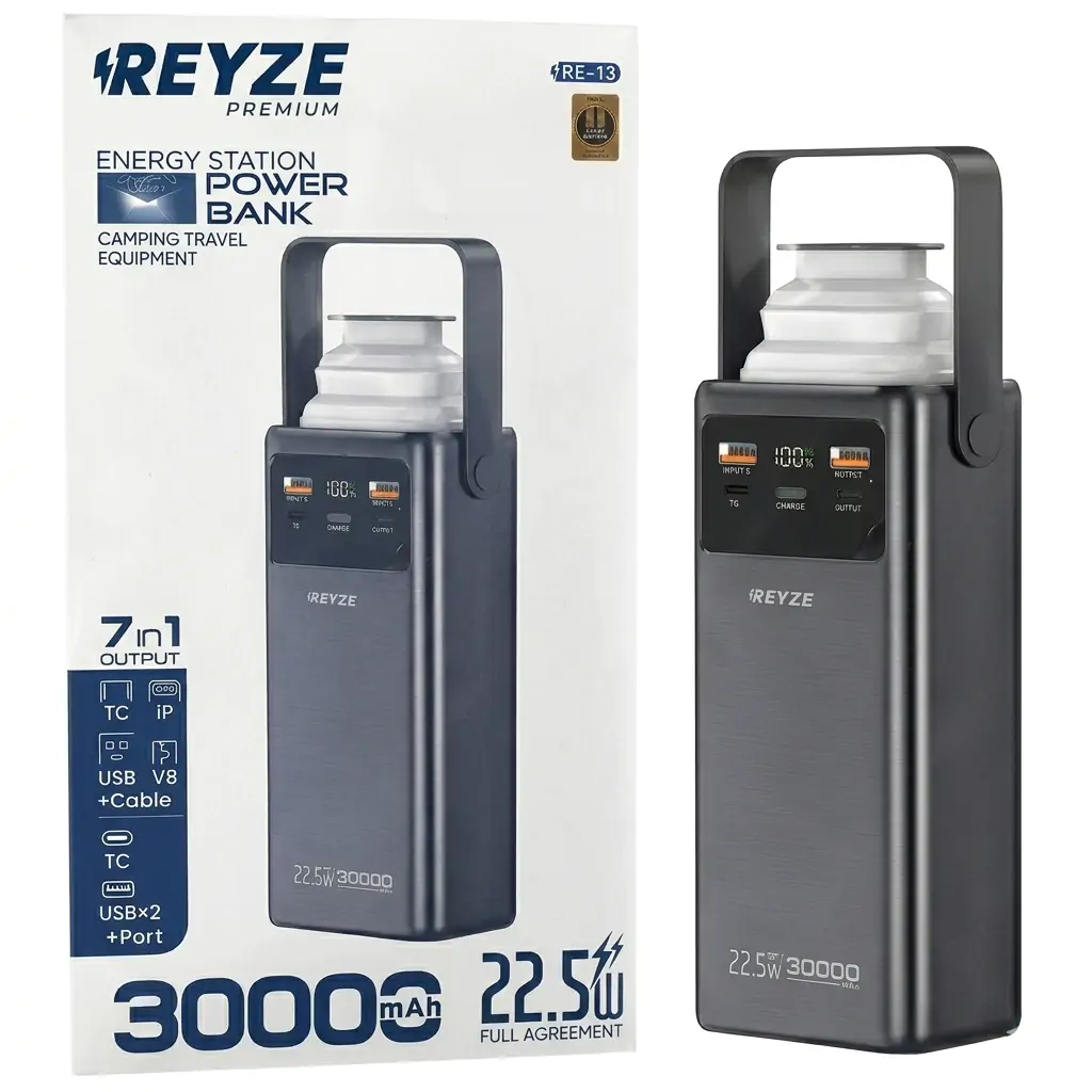 Купить оптом Повербанк REYZE 30000 mAh RE-13 (22.5W) в Украине 