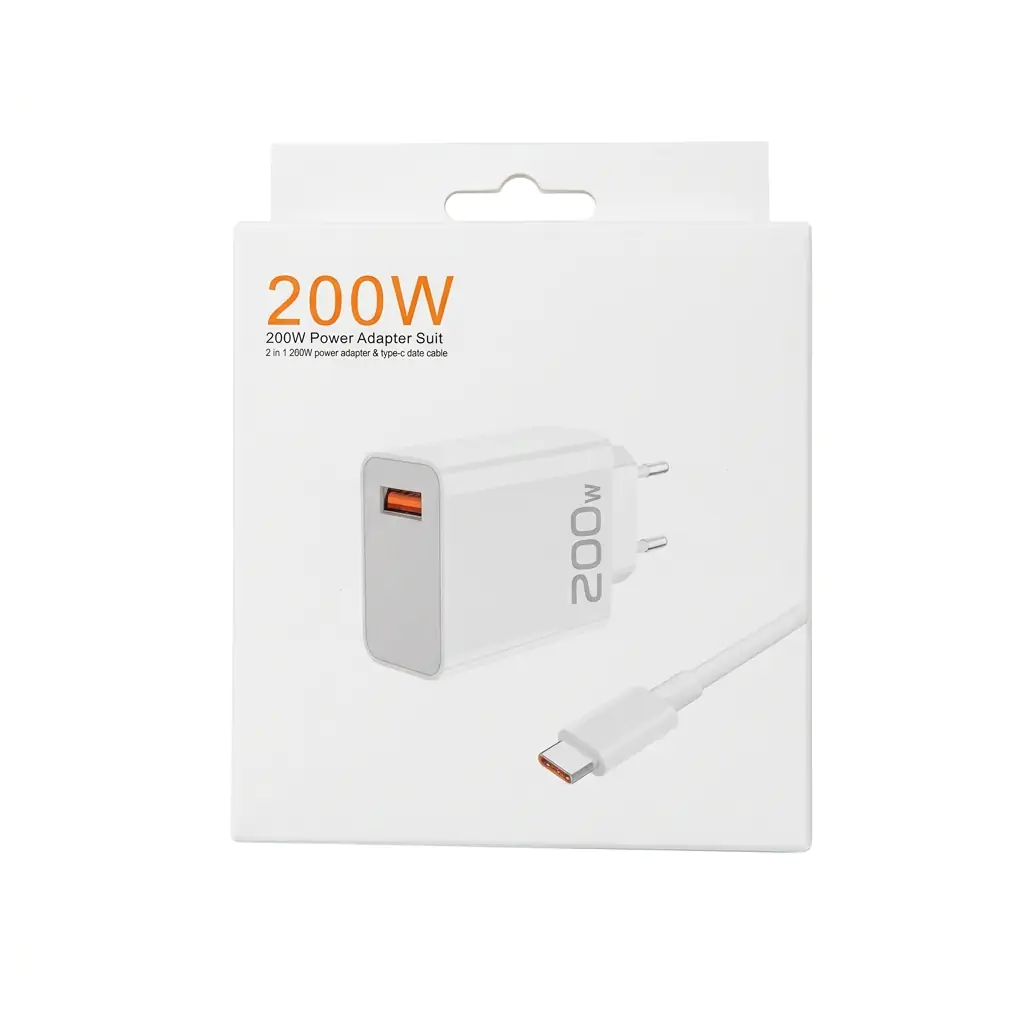 Купити оптом Купити Мережевий зарядний кабель Type-C 200W оптом - ціна 114 грн в Україні 