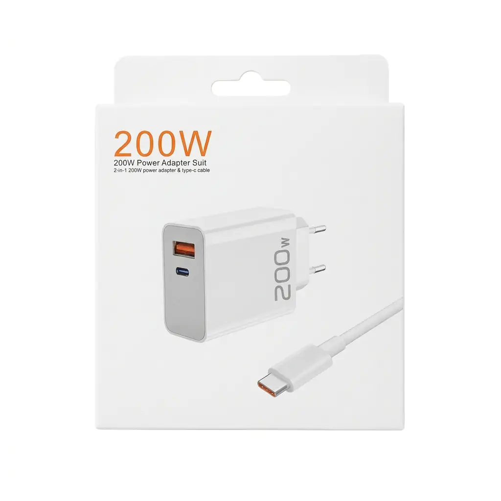 Купити оптом Купити Мережевий зарядний кабель Type-C (200W, CABLE USB/PD) оптом - ціна 131 грн в Україні 