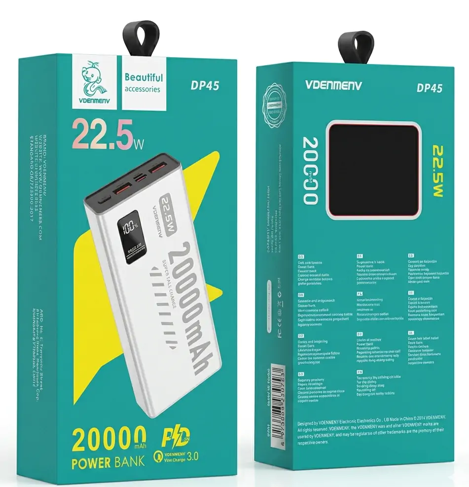 Купить оптом Повербанк 20000mAh VDENMENV DP45 (22.5W) в Украине 