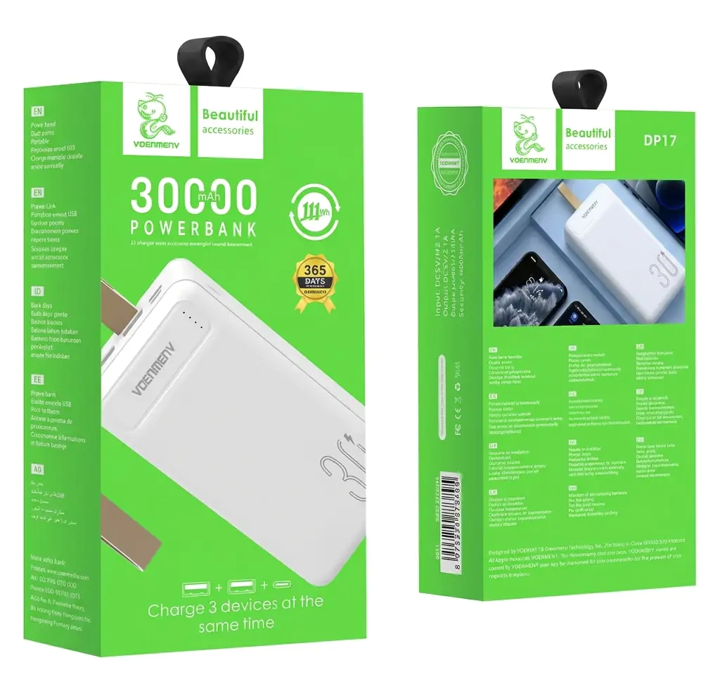 Купить оптом Повербанк 30000mAh VDENMENV DP17 в Украине 