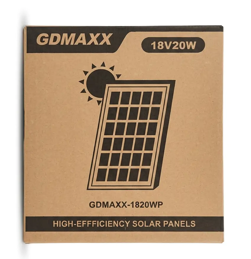 Купити оптом Купити Сонячна панель GDMAX-1820WP (42x39x2.5sm) 20W оптом - ціна 350 грн в Україні 