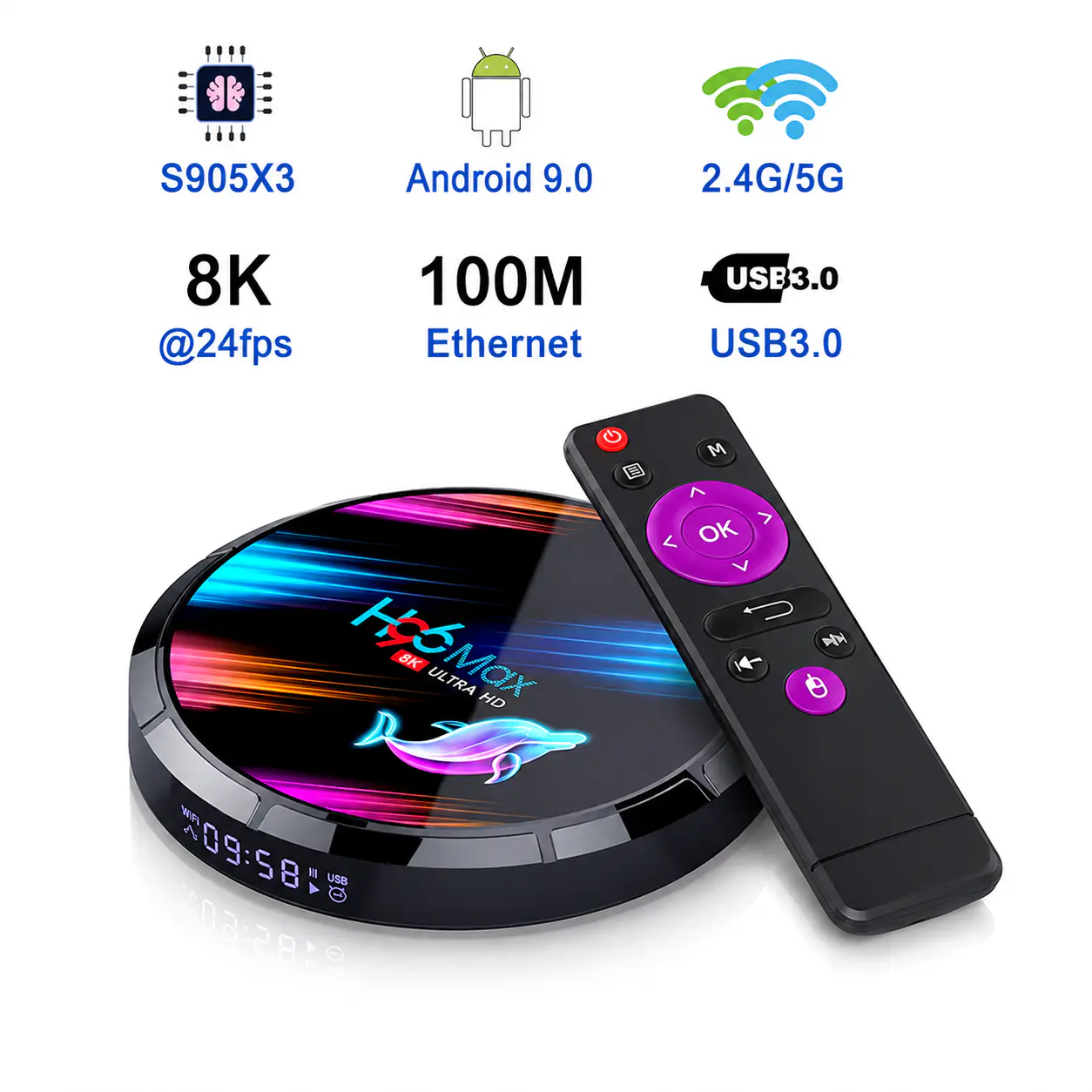 Купити оптом Купити H96 MAX X3 TV Box (4GB/64GB) оптом - ціна 1733 грн в Україні , зображення 2