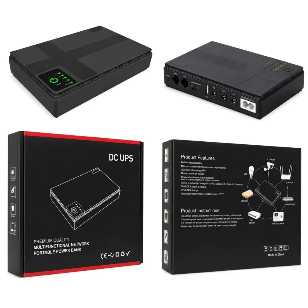 Купить оптом Повербанк mini DC UPS для роутера (12V) 10400mAh POE04 в Украине , изображение 2