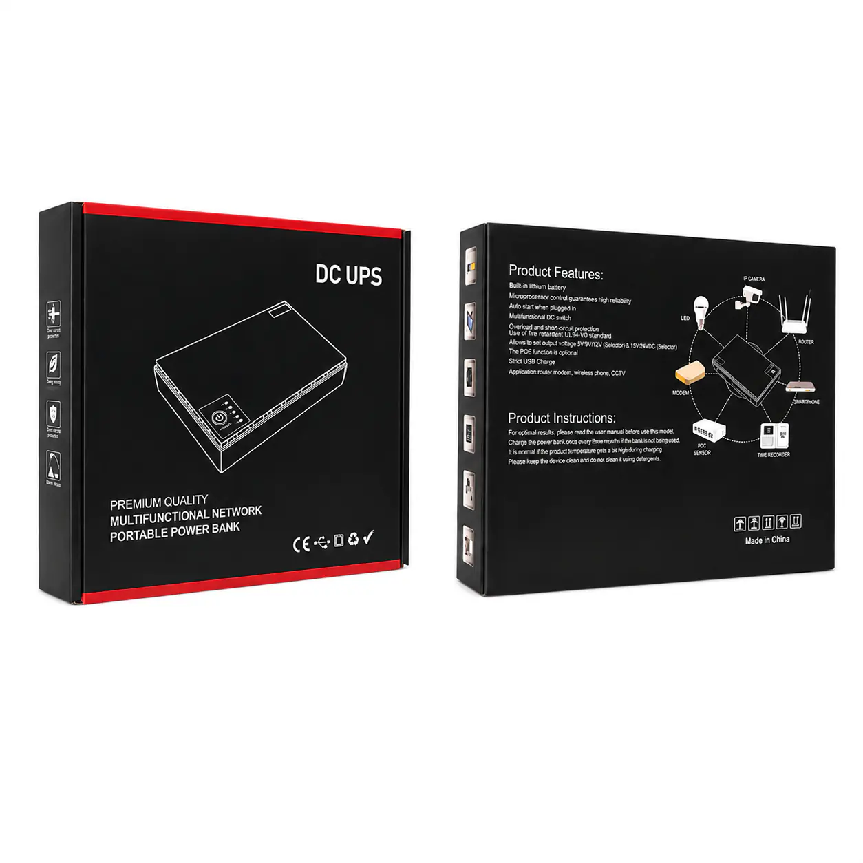 Купить оптом Повербанк mini DC UPS для роутера (12V) 10400mAh POE04 в Украине , изображение 3