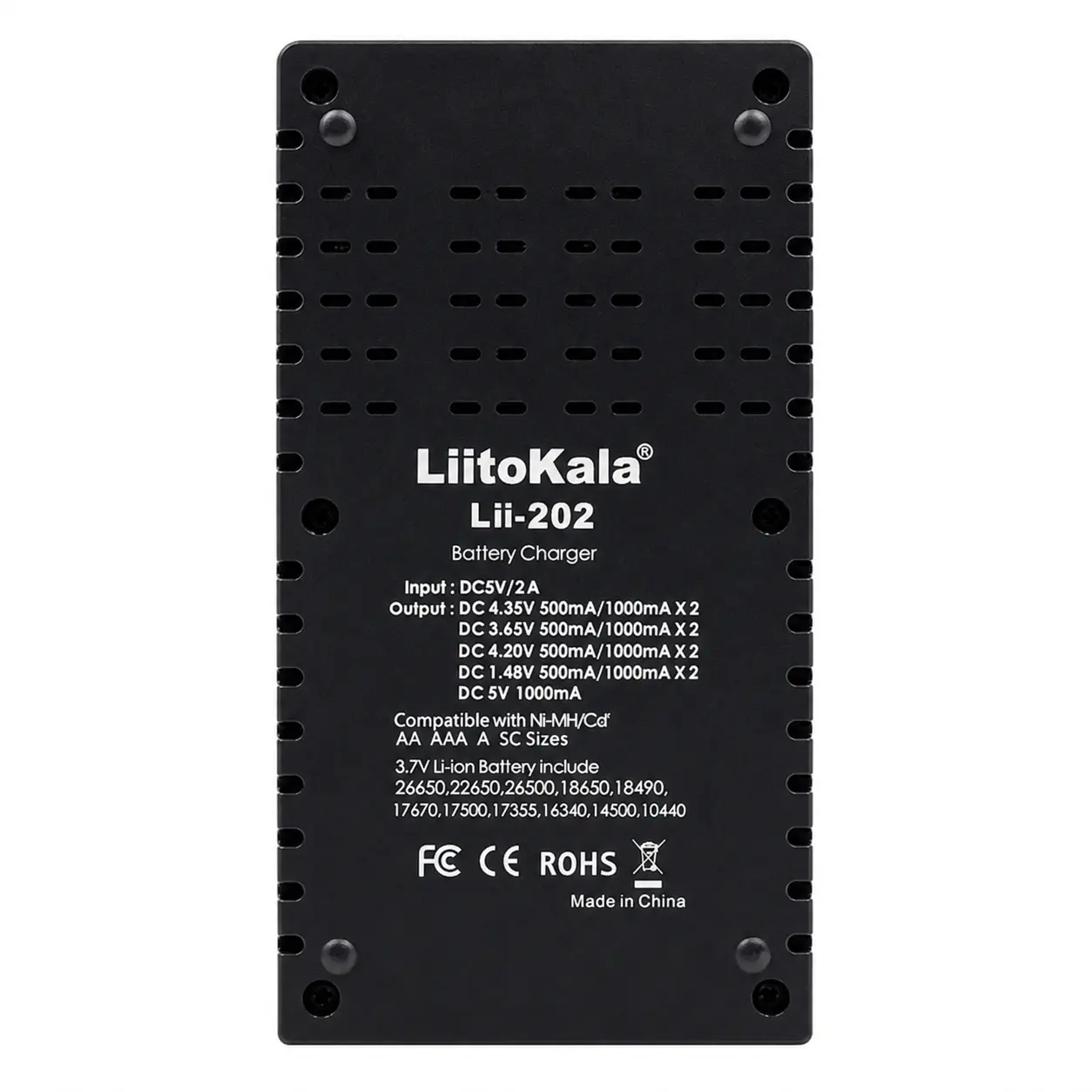 Купить оптом Зарядное устройство на 2 аккумулятора LiitoKala Lii-202 (универсальное) в Украине , изображение 3