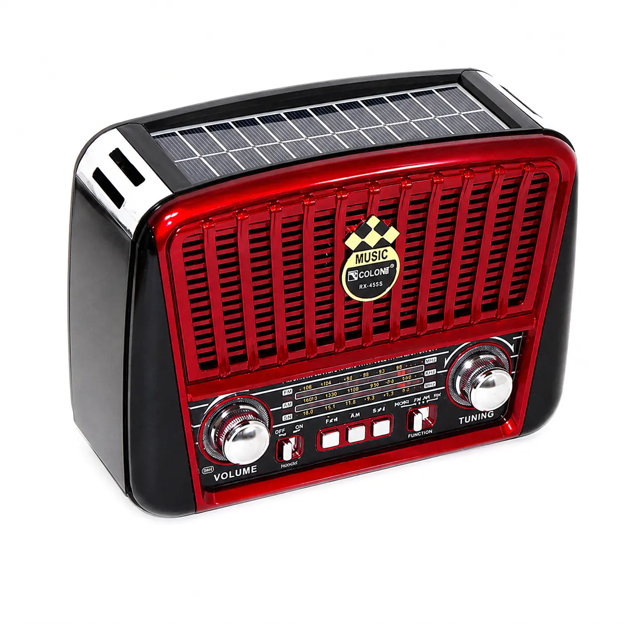 Купити оптом Купити Приймач радіо з флешкою та bluetooth GOLON RX-456S (сонячна панель) оптом - ціна 596 грн в Україні 