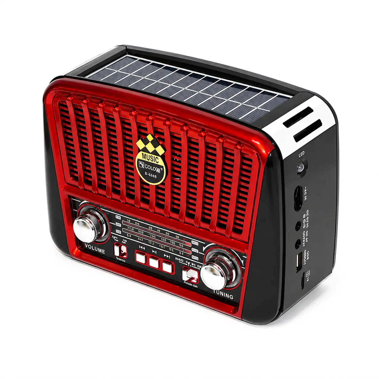 Купити оптом Купити Приймач радіо з флешкою та bluetooth GOLON RX-456S (сонячна панель) оптом - ціна 596 грн в Україні , зображення 2