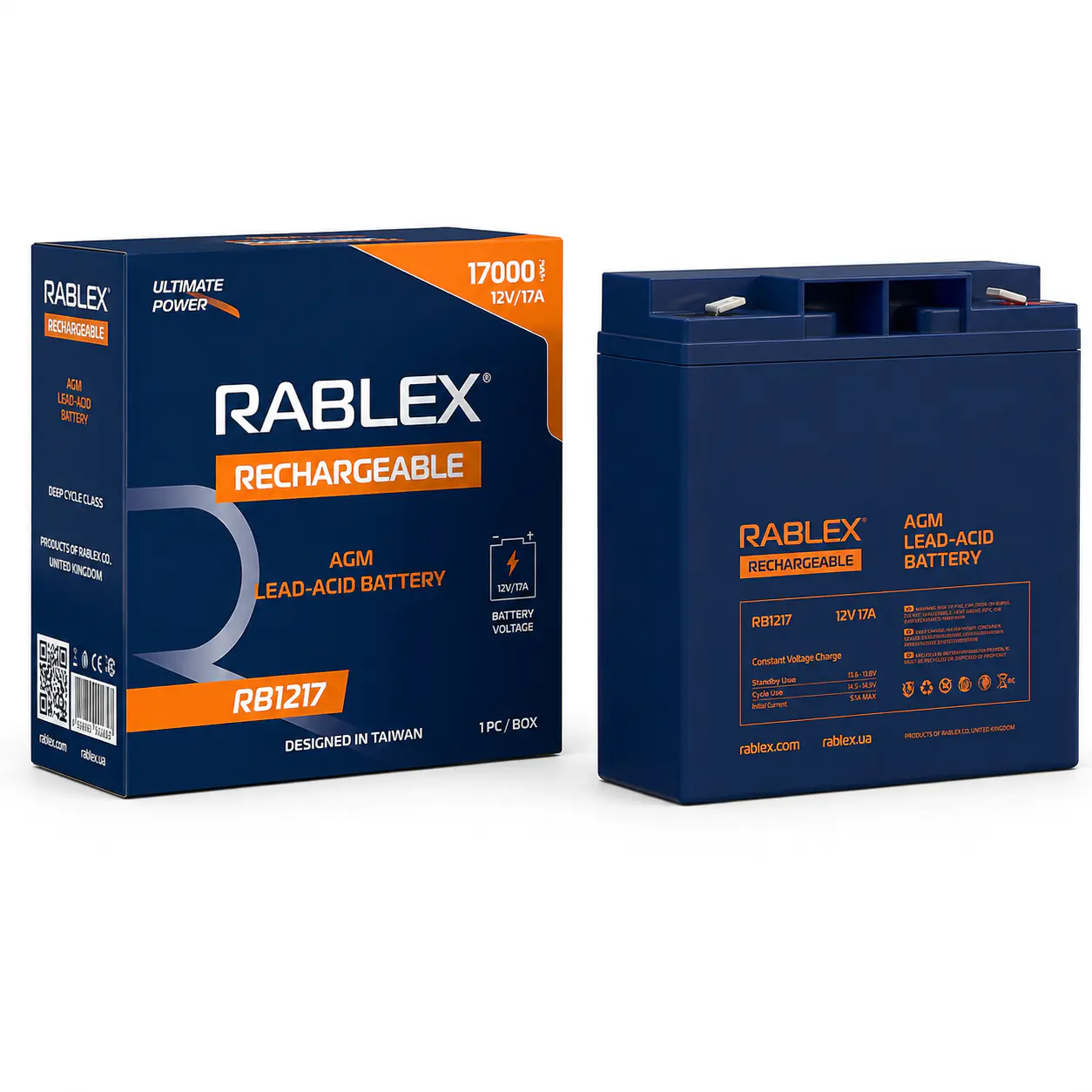 Купить оптом Аккумулятор 12V 17Ah RABLEX RB1217 в Украине , изображение 3