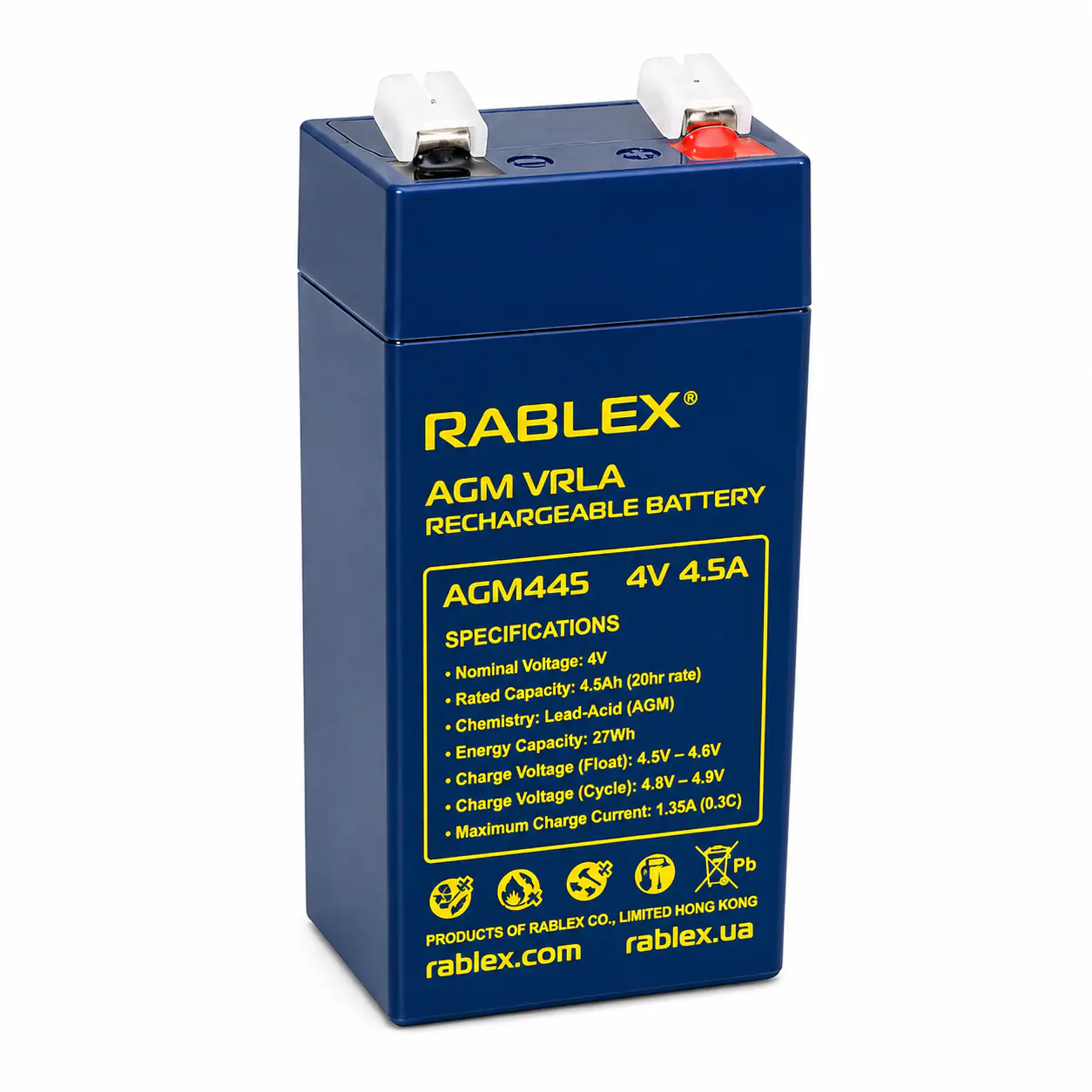 Купить оптом Аккумулятор RABLEX 4V 4.5Ah RB445-AGM (1000g) в Украине 