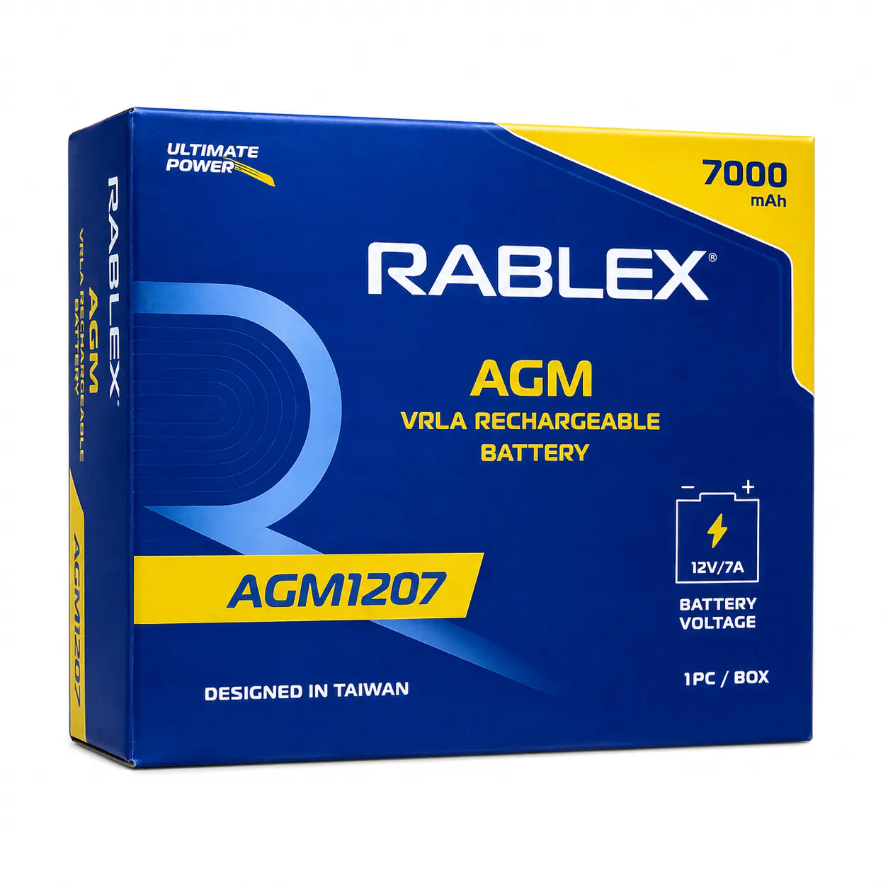 Купить оптом Аккумулятор RABLEX 12V 7Ah RB1207-AGM (2300g) в Украине 