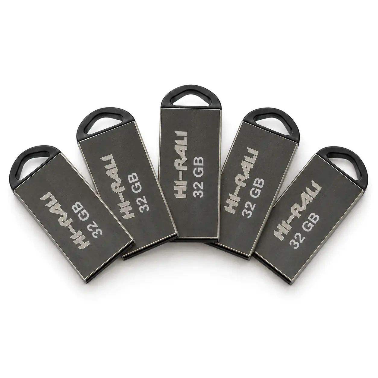 Купить оптом Флешка USB 32GB Hi-Rali Mini Fit серебро в Украине , изображение 3