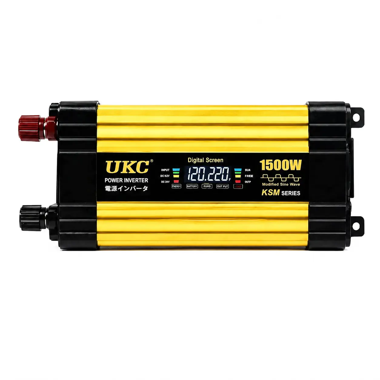 Купить оптом Преобразователь инвертор 12V/220V KSM 1500W (LCD+2 USB) в Украине 