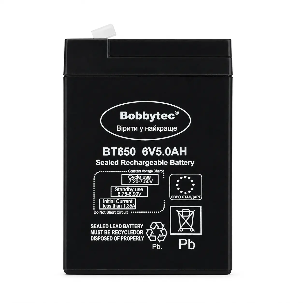 Купить оптом Аккумулятор 6 Вольт 6V 5.0Ah BT650 в Украине 