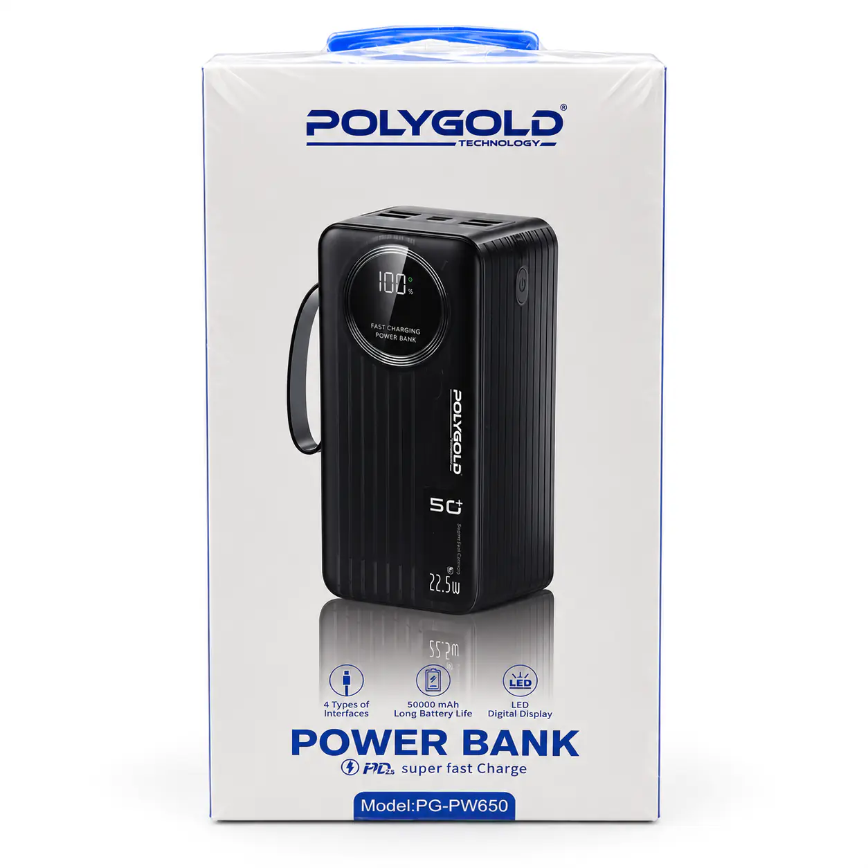 Купити оптом Купити Повербанк 50000mAh POLYGOLD PG-PW650 оптом - ціна 1709 грн в Україні , зображення 2