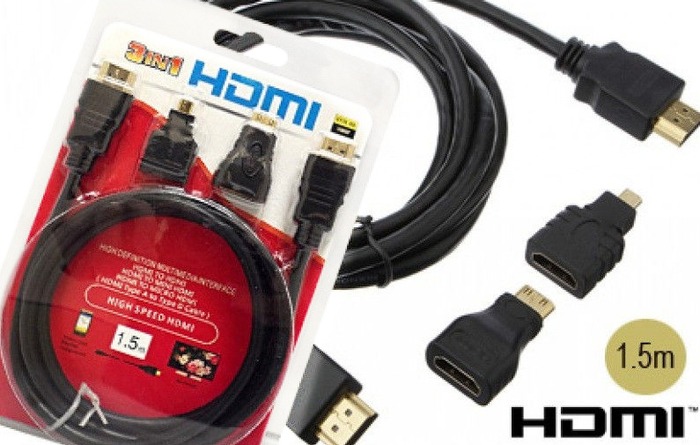 Купить оптом Кабель HDMI 3 в 1 универсальный в Украине