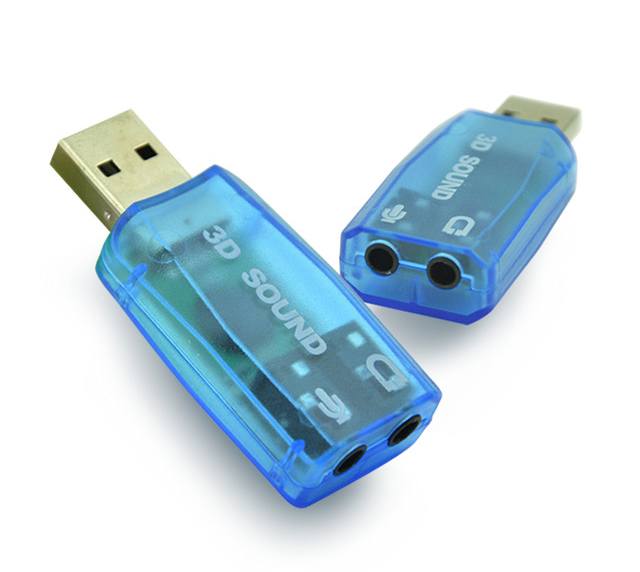 Купить оптом Звуковая карта ЮСБ для ПК компьютера USB 3D sound 5.1